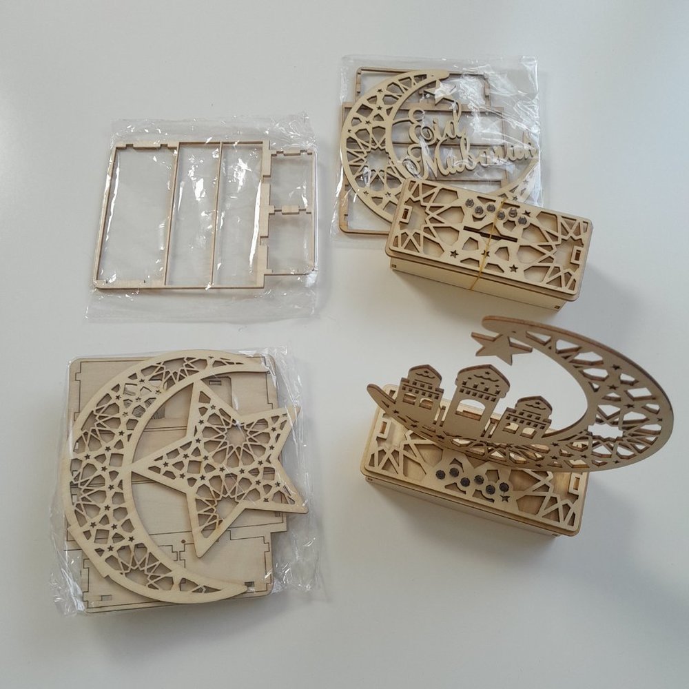 Ramadan 3 Wooden Decorations